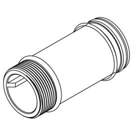 Commercial 6" Sloan-Moen style supply extension nipple