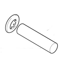 Commercial 1" Sweat kit, flush valve 6" long, 104519