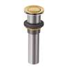 Moen Spring Loaded Push Button Bathroom Drain Assembly (without Overflow)