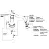 Weymouth Chrome Roman Tub Spout Kit