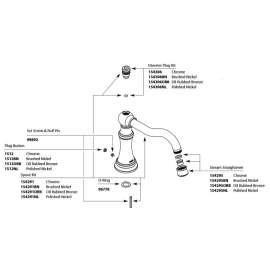 Weymouth Chrome Roman Tub Diverter Spout Kit