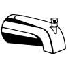Commercial Diverter Spout, Slip Fit,Vandal-Resistant