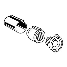 Traditional Moen Polished Brass Adjustable Temperature Limit Stop For Posi-Temp, 15972