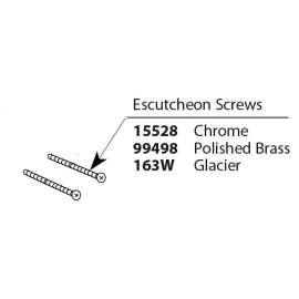 Moen Glacier Escutcheon Screws (2 Screws) for a Single-Handle Tub/Shower Escutcheon, 163W