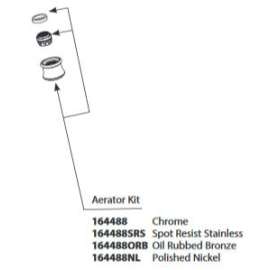 Weymouth Chrome Aerator Kit, 164488BG