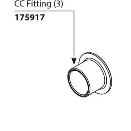 Commercial Parts & Accessories CC Fitting (Package of 3)