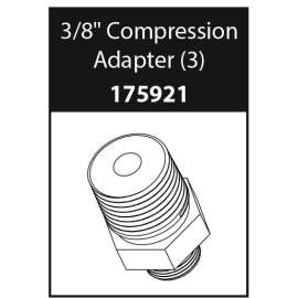 Commercial Parts & Accessories 3/8" Compression Adapter (Package of 3)