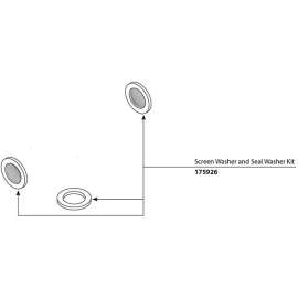 Commercial Parts & Accessories Screen Washer And Seal Washer Kit (package Of 3)
