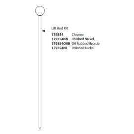Wynford Chrome Lift Rod Kit