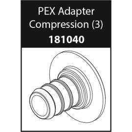 Commercial Parts & Accessories PEX Adapter Compression (Package of 3)