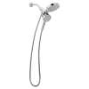 Magnetix Chrome six-function 6.7" diameter spray head standard with handshower, 216C3