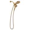 Magnetix Bronzed gold six-function 6.7" diameter spray head standard with handshower, 216C3BZG