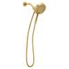 Magnetix Brushed gold six-function 6-1/2" diameter spray head standard with handshower, 216D3BG