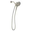 Magnetix Brushed nickel six-function 6-1/2" diameter spray head standard with handshower, 216D3BN