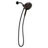 Magnetix Oil rubbed bronze six-function 6-1/2" diameter spray head standard with handshower, 216D3ORB