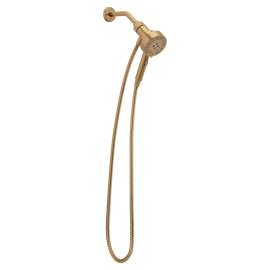 Magnetix Bronzed gold six-function 4.25" diameter spray head handshower, 216H3BZG