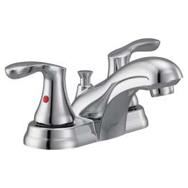 Diletta Chrome two-handle low arc bathroom faucet