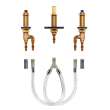 M-pact Two Handle Roman Tub Valve 10" - 24" Center 1/2" Cpvc Crimp Ring Pex Connection