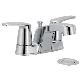 Chateau Chrome two-handle low arc bathroom faucet