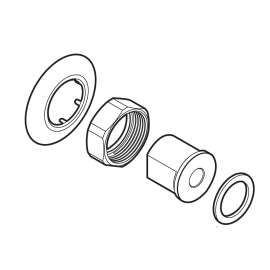 Commercial Wall escutcheon and gasket