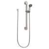 Commercial Brushed nickel slide bar/grab bar shower