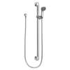 Commercial Brushed nickel slide bar/grab bar shower