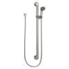 Commercial Brushed nickel slide bar/grab bar shower