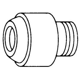 Commercial Moen Chrome Vacuum Breaker 1/2" Connection IPS Connection Type (2.5"L x 2"W x 3"H)