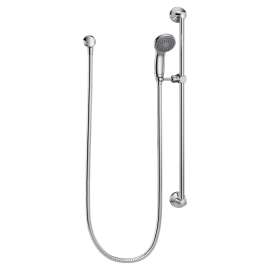 Commercial Moen Eco-Performance Chrome Handheld Shower Single Function with Non-Positive Pause (31.4"L x 6.7"W x 3.75"H)