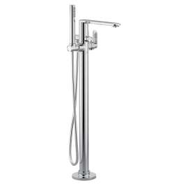 Greenfield Chrome one-handle tub filler includes hand shower