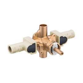 Includes bulk pack Posi-Temp(R) 1/2" CPVC inlets/cc outlets connection pressure balancing, 62340