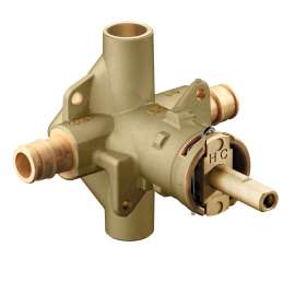 Includes bulk pack Posi-Temp(R) 1/2" Cold Expansion PEX inlets/CC outlets connection pressure balancing, 62365