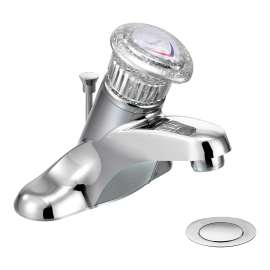 Chrome one-handle bathroom faucet, 64621