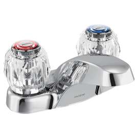 Chrome two-handle bathroom faucet, 64900