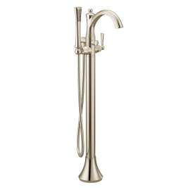 Wynford Chrome one-handle tub filler includes hand shower, 655NL