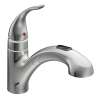 Chrome one-handle pullout kitchen faucet, 67315C