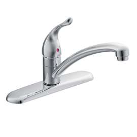 Chrome one-handle kitchen faucet, 67425