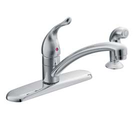 Chrome one-handle kitchen faucet, 67430