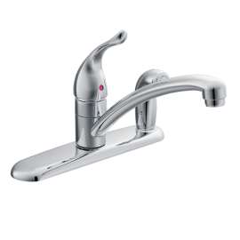 Chrome one-handle kitchen faucet, 67434