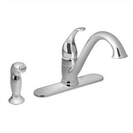 Chrome one-handle kitchen faucet, 67840
