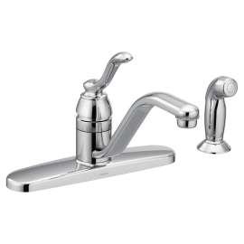 Banbury Chrome one-handle low arc kitchen faucet
