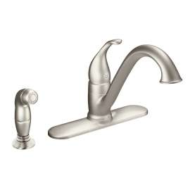 Camerist Chrome One-Handle Low Arc Kitchen Faucet