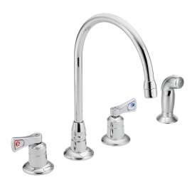 M-DURA Chrome two-handle kitchen faucet