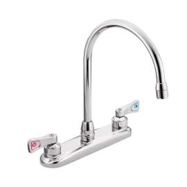 M-DURA Chrome two-handle kitchen faucet