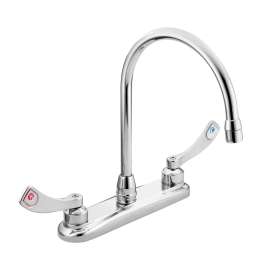 M-DURA Chrome two-handle kitchen faucet
