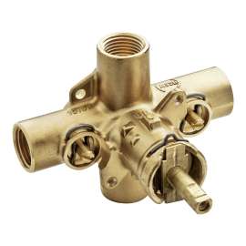 Commercial 1/2" IPS connection with integral stops