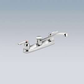M-BITION Chrome two-handle kitchen faucet