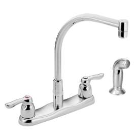 M-BITION Chrome two-handle kitchen faucet
