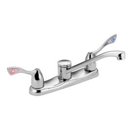 M-BITION Chrome two-handle kitchen faucet