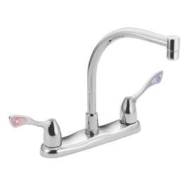M-BITION Chrome two-handle kitchen faucet